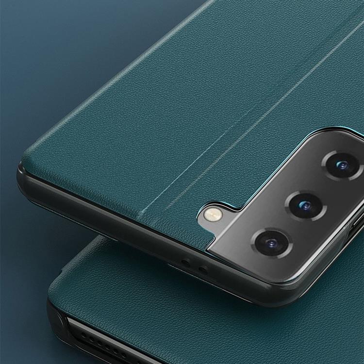 UTGÅTT - Eco Leather View Fodral Galaxy S21 Plus - Grön