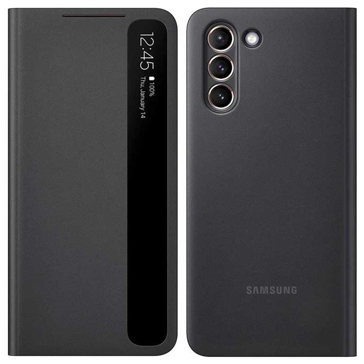 UTGATT1 - Samsung Clear View Fodral Galaxy S21 Plus - Svart