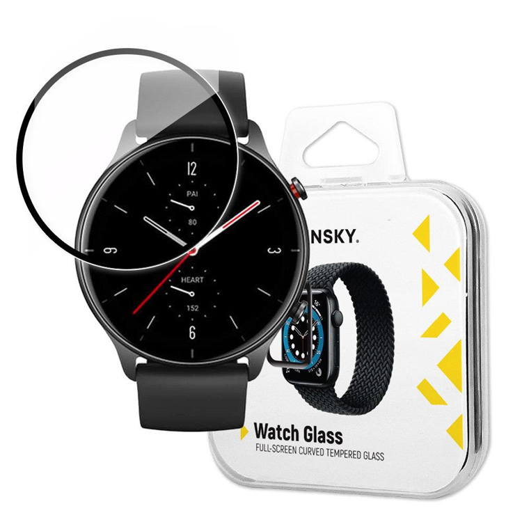 Wozinsky - Wozinsky Xiaomi Amazfit GTR 2E Härdat Glas Hybrid - Svart
