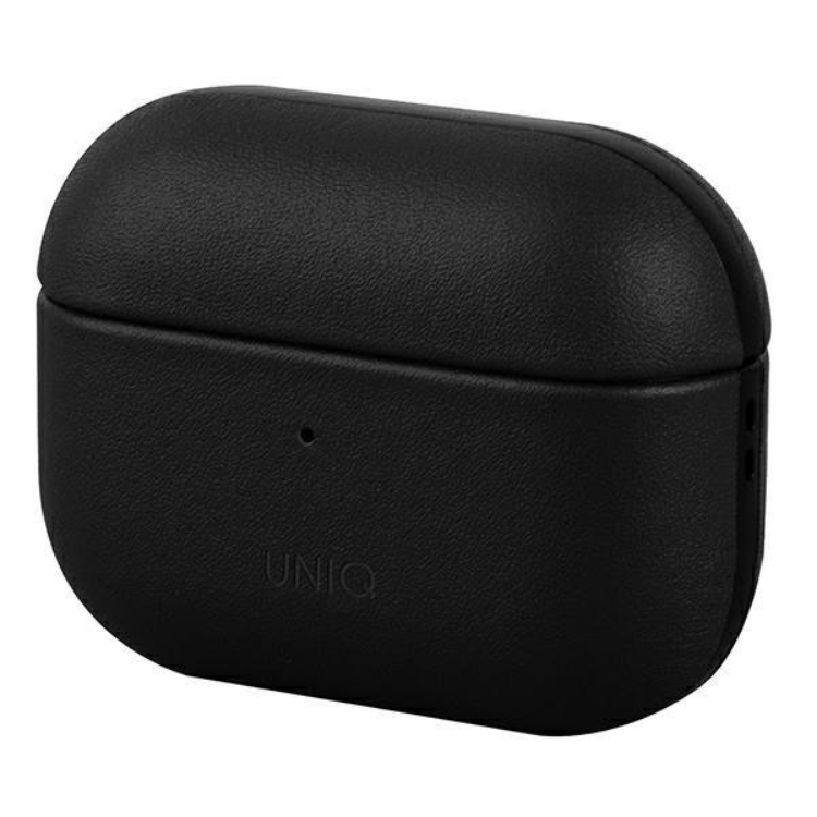 UNIQ - UNIQ AirPods Pro Skal Äkta Läder Etui - Svart