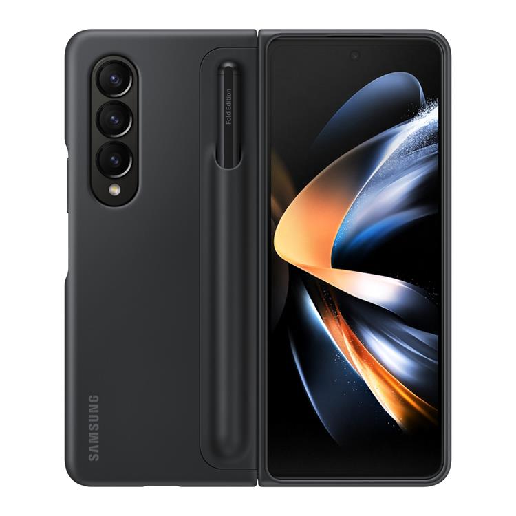 Samsung - Samsung Galaxy Z Fold 4 Skal Standing + Stylus Penna - Svart