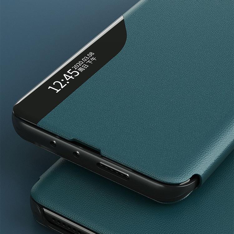 Ruhtel - Eco Leather View Fodral Huawei P40 Lite E - Svart