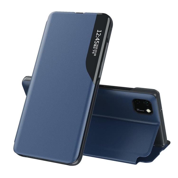 Ruhtel - Eco Leather View Fodral Huawei Y6p / Honor 9A - Blå