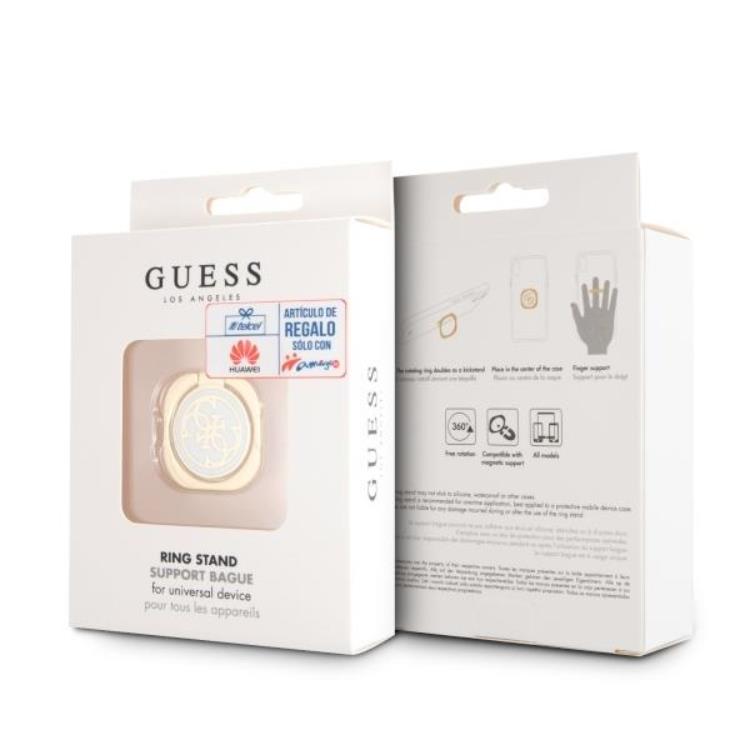 Guess - Guess 4G Ringhållare - Guld/Vit