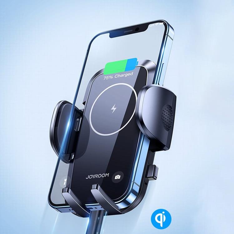 Joyroom - Joyroom Bilhållare Instrumentbräda Med Qi Trådlös Laddare 15 W - Svart