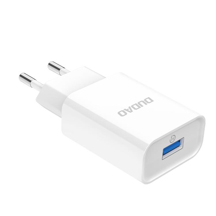 Dudao - Dudao EU Home Travel Väggladdare USB 5V/2.4A - Vit