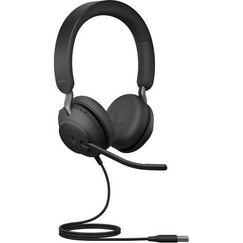 Jabra - Jabra Evolve2 40 Ms Stereo USB-A Hörlurar - Svart