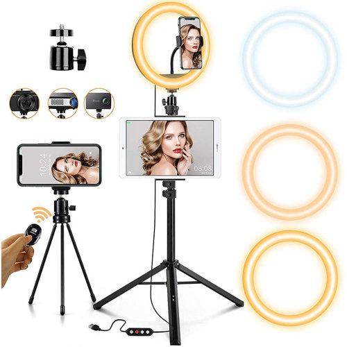 UTGATT1 - Joyroom Ring Lampa Selfie Och Filmning - Svart