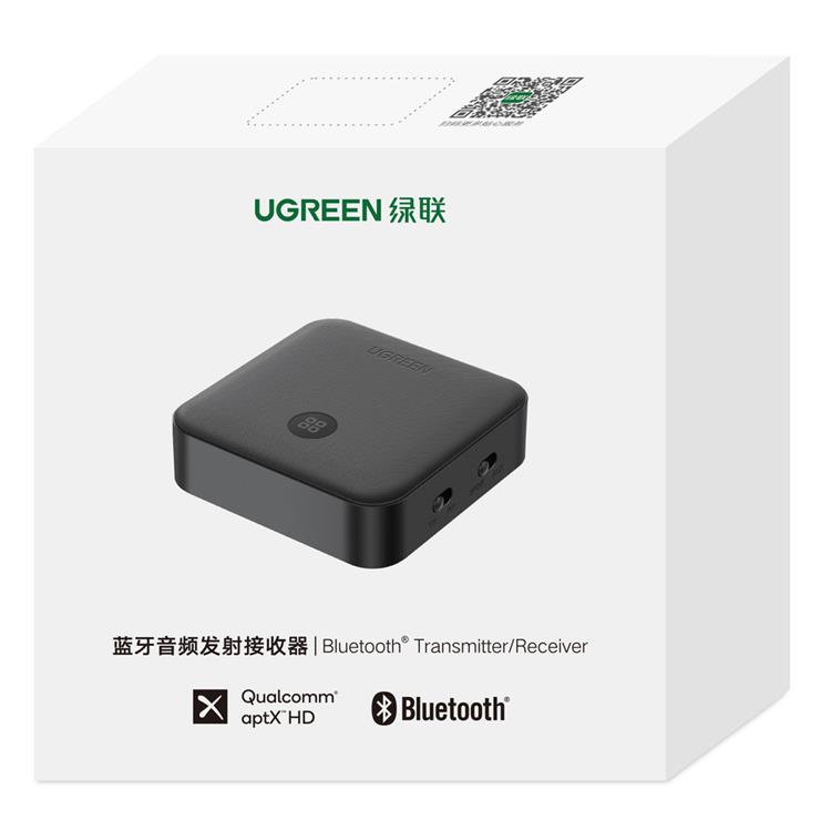 Ugreen - Ugreen 2in1 Bluetooth 5.0 Sändare/Mottagare För Music - Svart