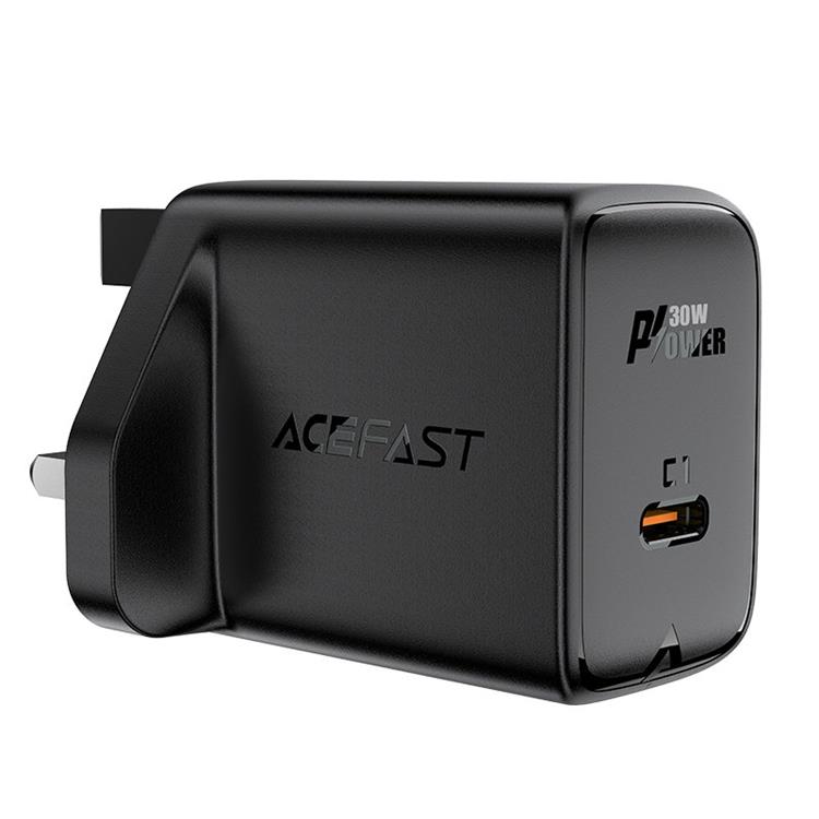 Acefast - Acefast GaN Väggladdare USB-C 30W - Svart