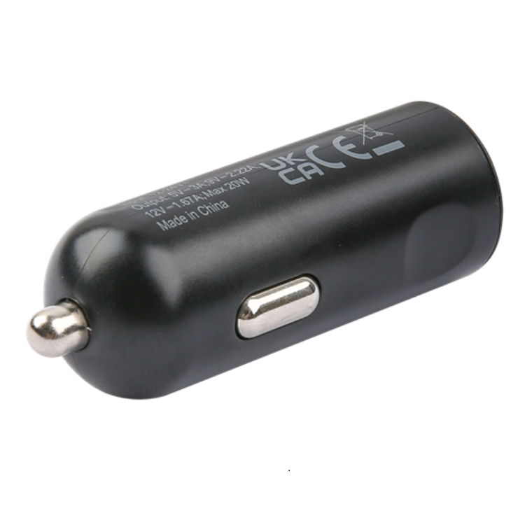 Deltaco - Deltaco Billaddare 20W USB-C Med USB-C Till Lightning Kabel 1m - Svart