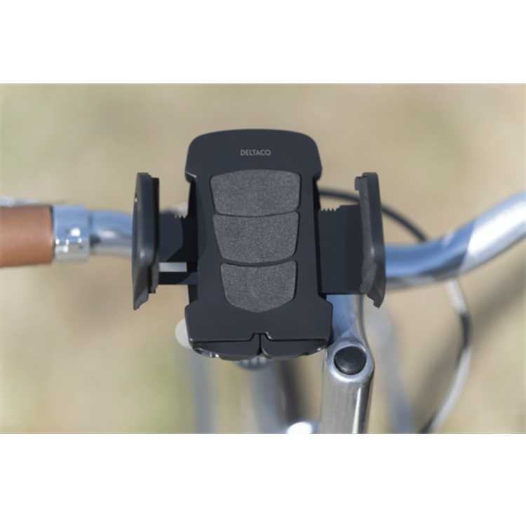 Deltaco - Deltaco Smartphonehållare För Cykel Roterbar - Svart