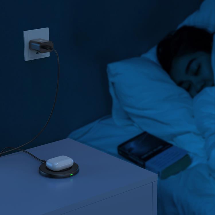 Choetech - Choetech Qi 10W trådlös laddare Micro USB Port - Svart