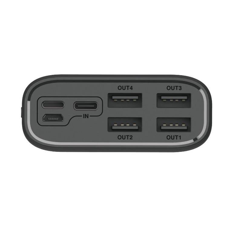 Dudao - Dudao Powerbank 30000mAh 4x USB - Svart