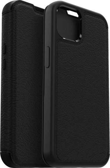 Otterbox - Otterbox Strada Folio MagSafe Äkta Läder Fodral iPhone 13 - Shadow