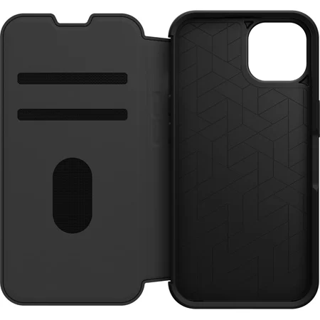 Otterbox - Otterbox Strada Folio MagSafe Äkta Läder Fodral iPhone 13 - Shadow