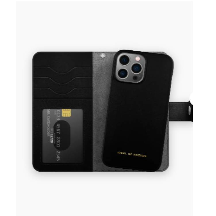 Holdit - Ideal of Sweden iPhone 13 Pro Max Plnboksfodral Magnet - Svart