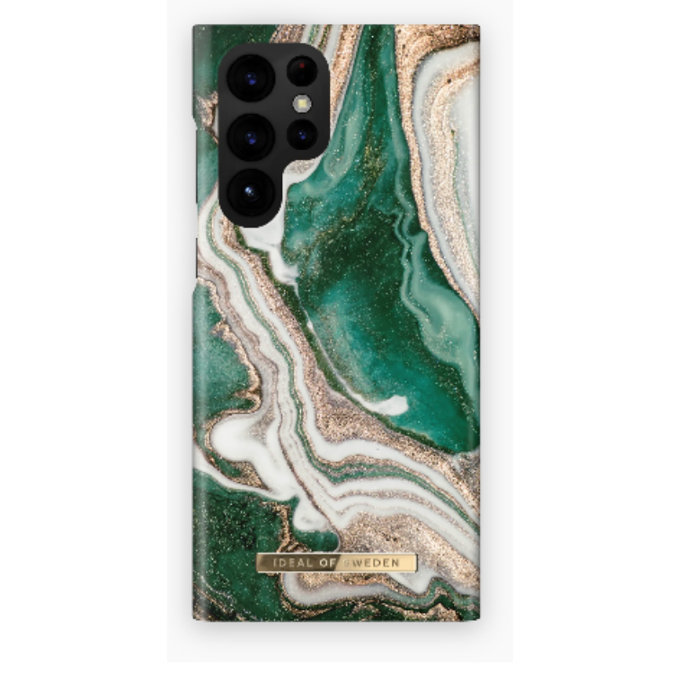 iDeal of Sweden - Ideal of Sweden Galaxy S22 Ultra Skal Fashion - Golden Jade Marble