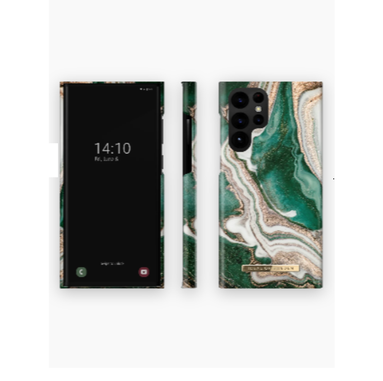 iDeal of Sweden - Ideal of Sweden Galaxy S22 Ultra Skal Fashion - Golden Jade Marble