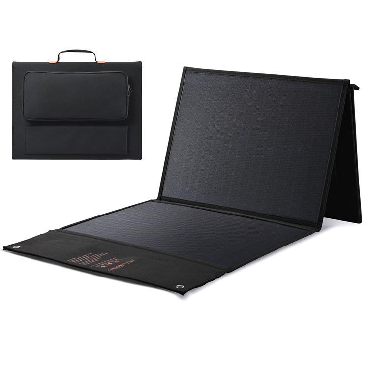 Choetech - Choetech Foldable Solladdare 120W Typ-C Till 2x USB- Svart