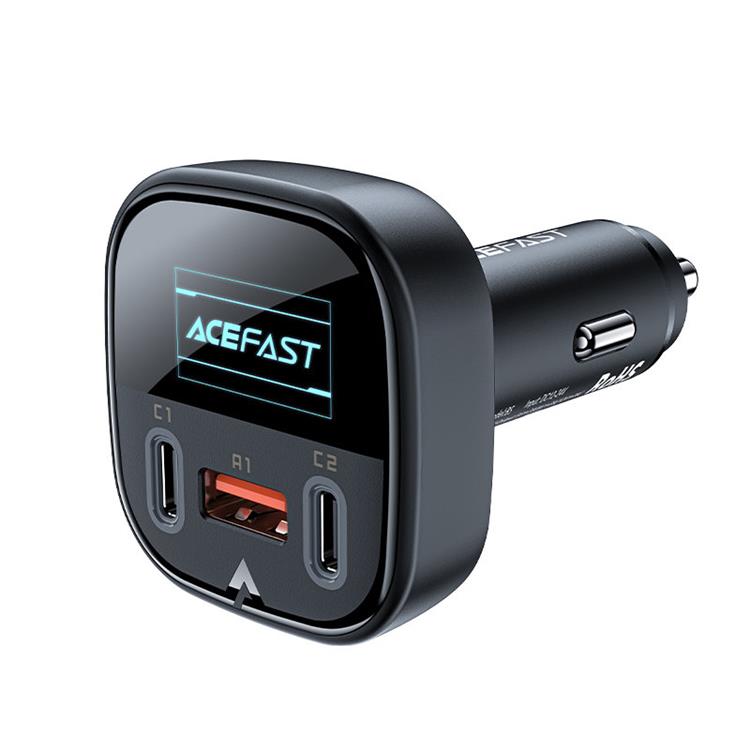 Acefast - Acefast Power Billaddare 101W USB Till 2x Typ-C - Svart