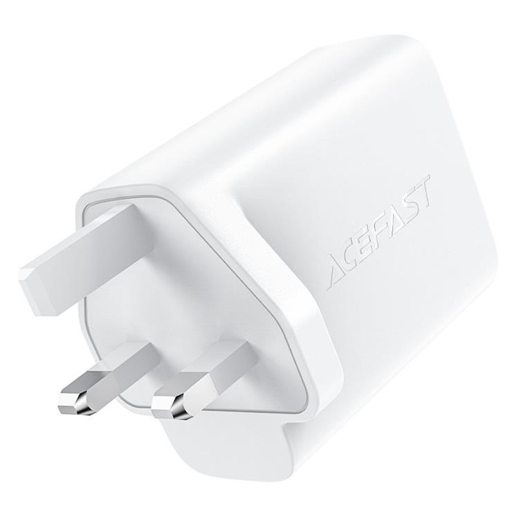 Acefast - Acefast UK Väggladdare 2x USB Typ-C 50W - Vit