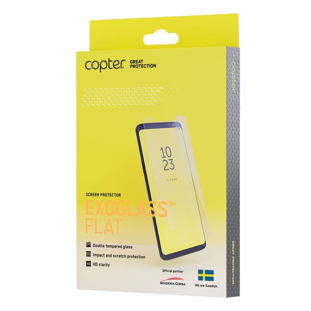 Copter - Copter Exoglass™ Flat Härdat glas till Apple iPhone 13/13 Pro