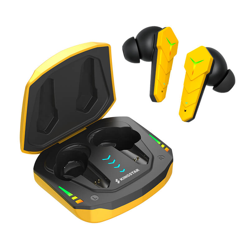 A-One Brand - Kingstar TWS Trådlös Gaming hörlurar Bluetooth 5.0 - Gul