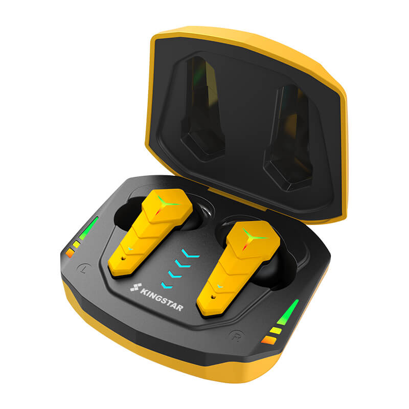 A-One Brand - Kingstar TWS Trådlös Gaming hörlurar Bluetooth 5.0 - Gul