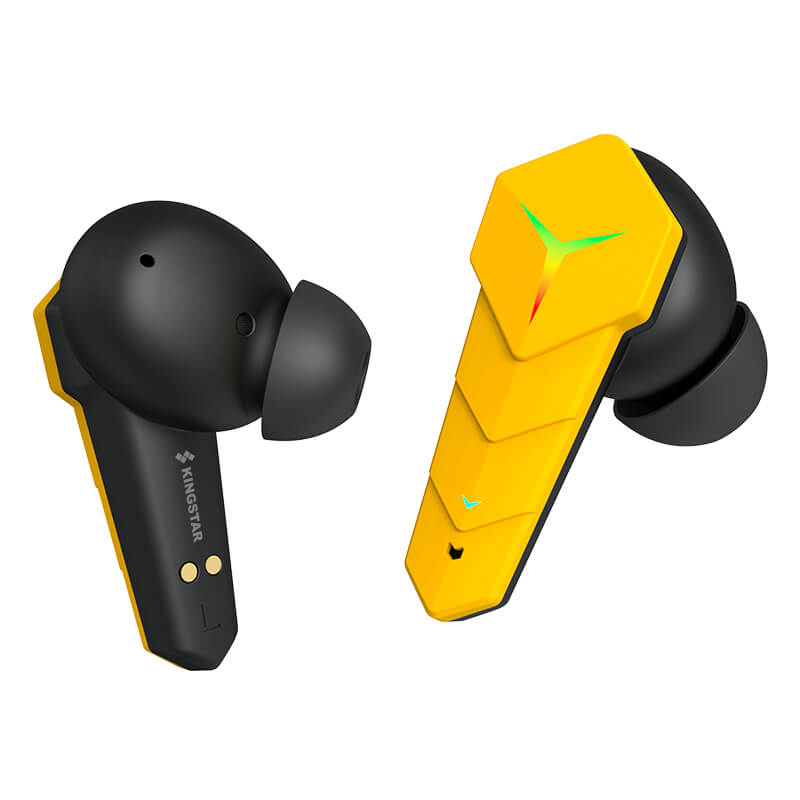 A-One Brand - Kingstar TWS Trådlös Gaming hörlurar Bluetooth 5.0 - Gul
