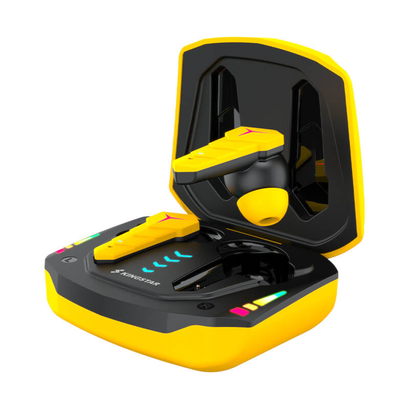 A-One Brand - Kingstar TWS Trådlös Gaming hörlurar Bluetooth 5.0 - Gul