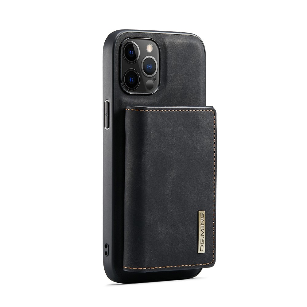 DG.MING - DG.MING iPhone 13 Pro Max Skal samt Wallet med Kickstand - Svart