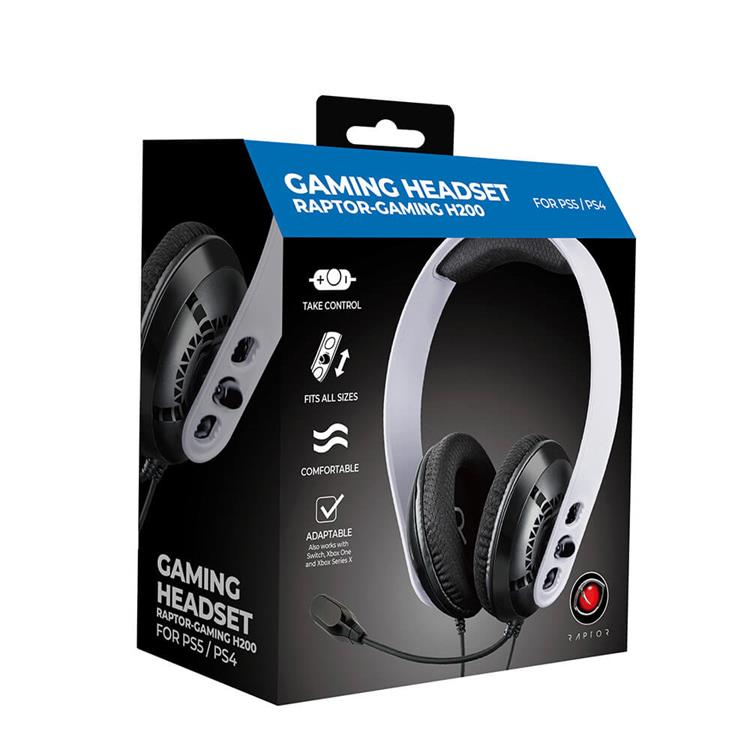 Raptor - RAPTOR Headset PS4 / PS5 - Vit