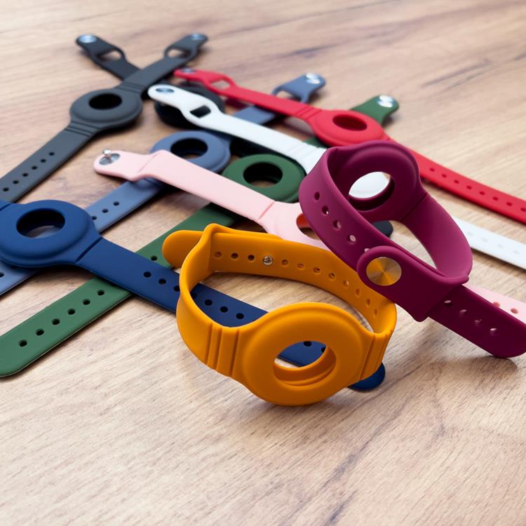 A-One Brand - Silicone Flexible Wrist Band Apple AirTag - Vit