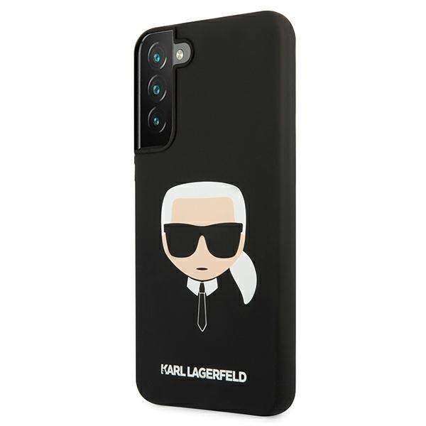 KARL LAGERFELD - Karl Lagerfeld Silicone Karl`s Head Skal Galaxy S22 Plus - Svart