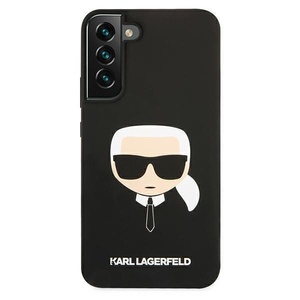 UTGATT1 - Karl Lagerfeld Silicone Karl`s Head Skal Galaxy S22 Plus - Svart