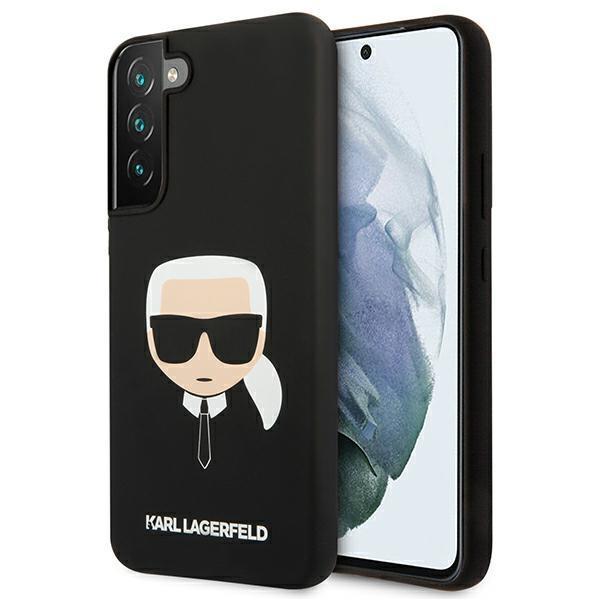 KARL LAGERFELD - Karl Lagerfeld Silicone Karl`s Head Skal Galaxy S22 Plus - Svart