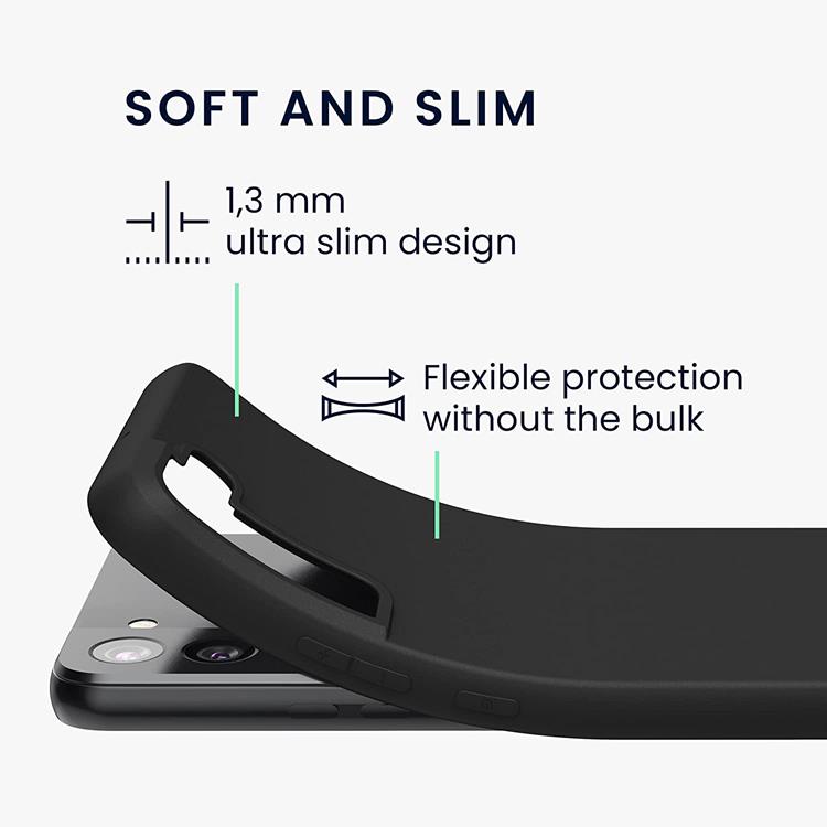 UTGÅTT - Soft TPU Gel Skal Galaxy S22 Ultra - Svart