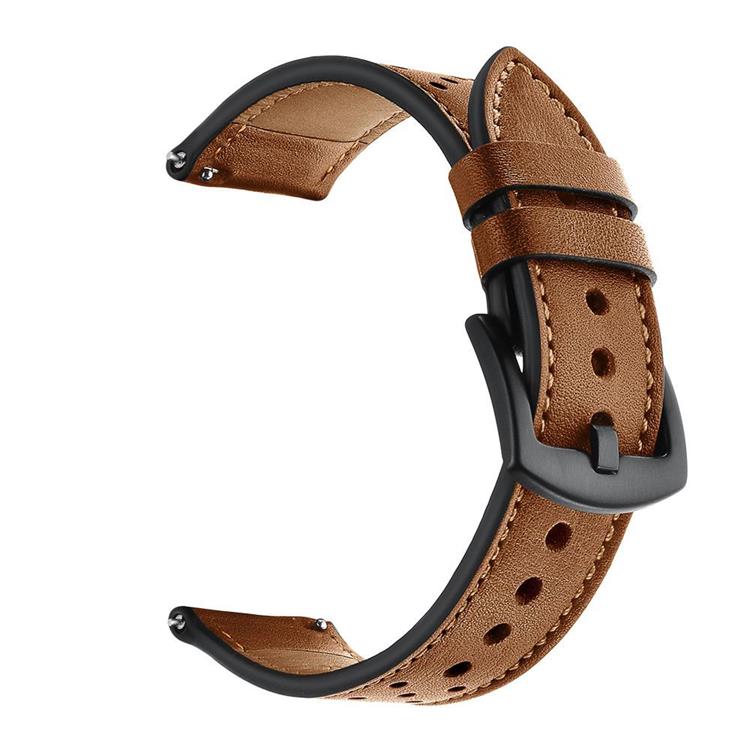 Tech-Protect - Tech-Protect Läder Armband Galaxy Watch 4 40/42/44/46 mm - Brun