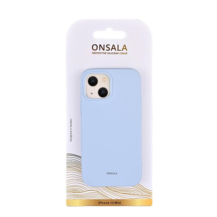 Onsala - Onsala Mobilskal Silikon iPhone 13 Mini - Ljusblå