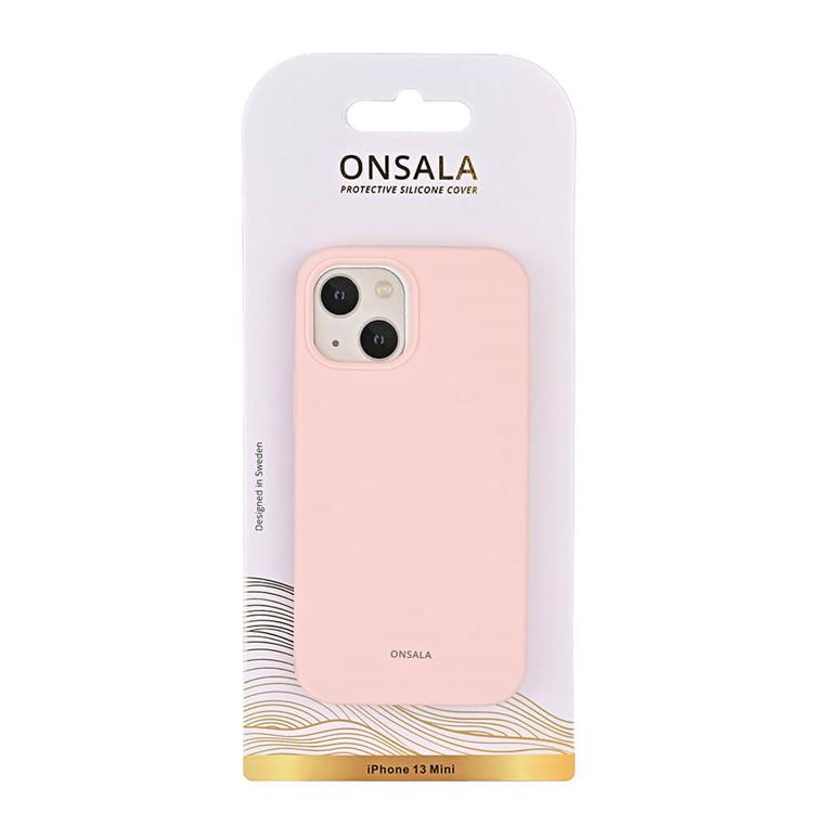 Onsala - Onsala Mobilskal Silikon iPhone 13 Mini - Kritrosa