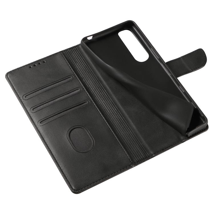 Ruhtel - Magnet Elegant Kickstand Fodral Sony Xperia 10 III - Svart