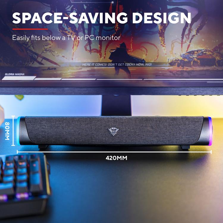 Trust - TRUST GXT 620 Axon RGB Illuminated Soundbar