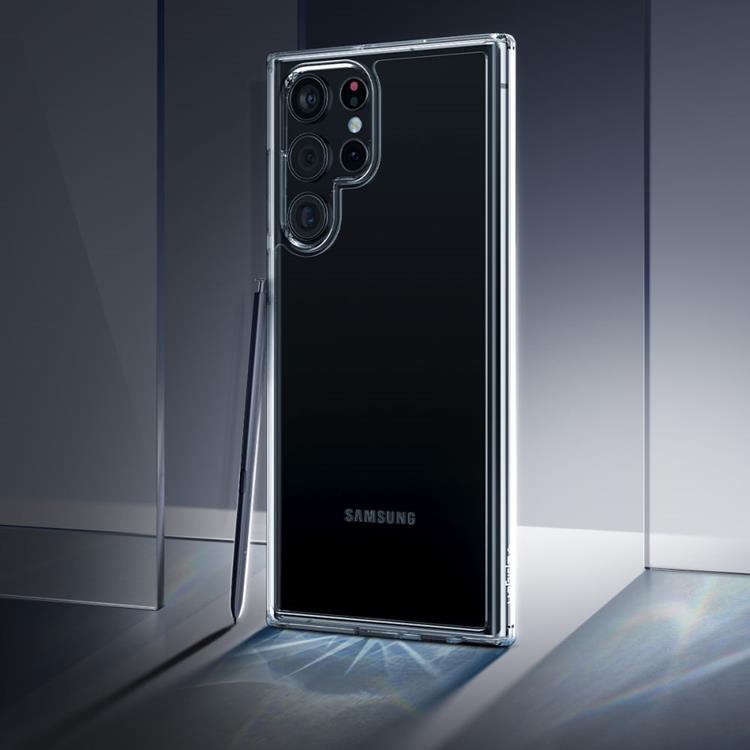 Spigen - Spigen Ultra Hybrid Skal Galaxy S22 Ultra - Kristallklart