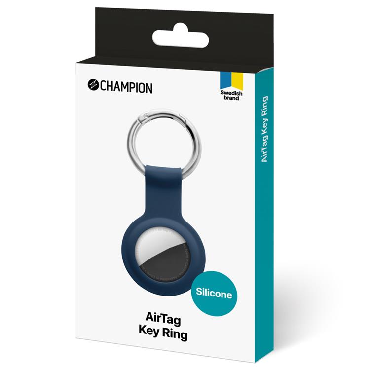 Champion - CHAMPION Silikon Skal AirTag - Blå