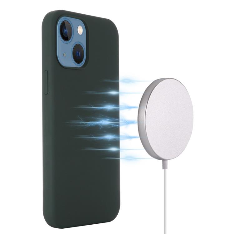 A-One Brand - Liquid Silicone MagSafe Magnetic Skal till iPhone 12 Mini - Grön