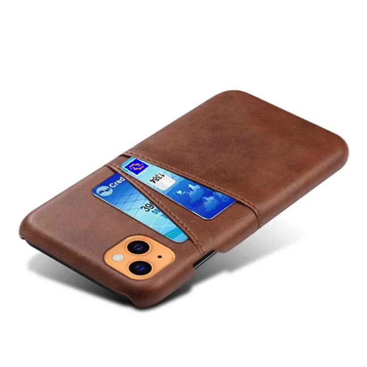 A-One Brand - Retro Mobilskal med Kortplatser till iPhone 12 Pro Max - Brun