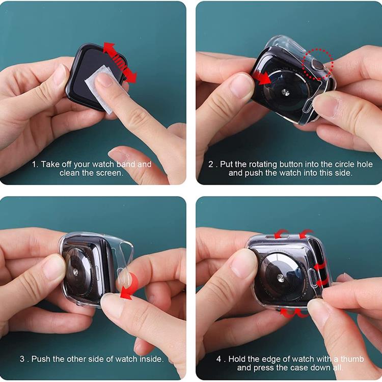 A-One Brand TPU Skal Apple Watch 7 45 mm - Transparent 