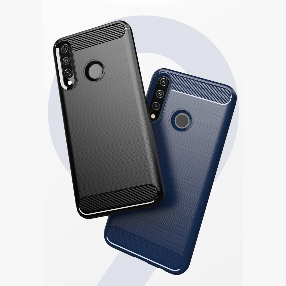 Hurtel - Carbon Flexible TPU skal till Huawei Y6p - Blå