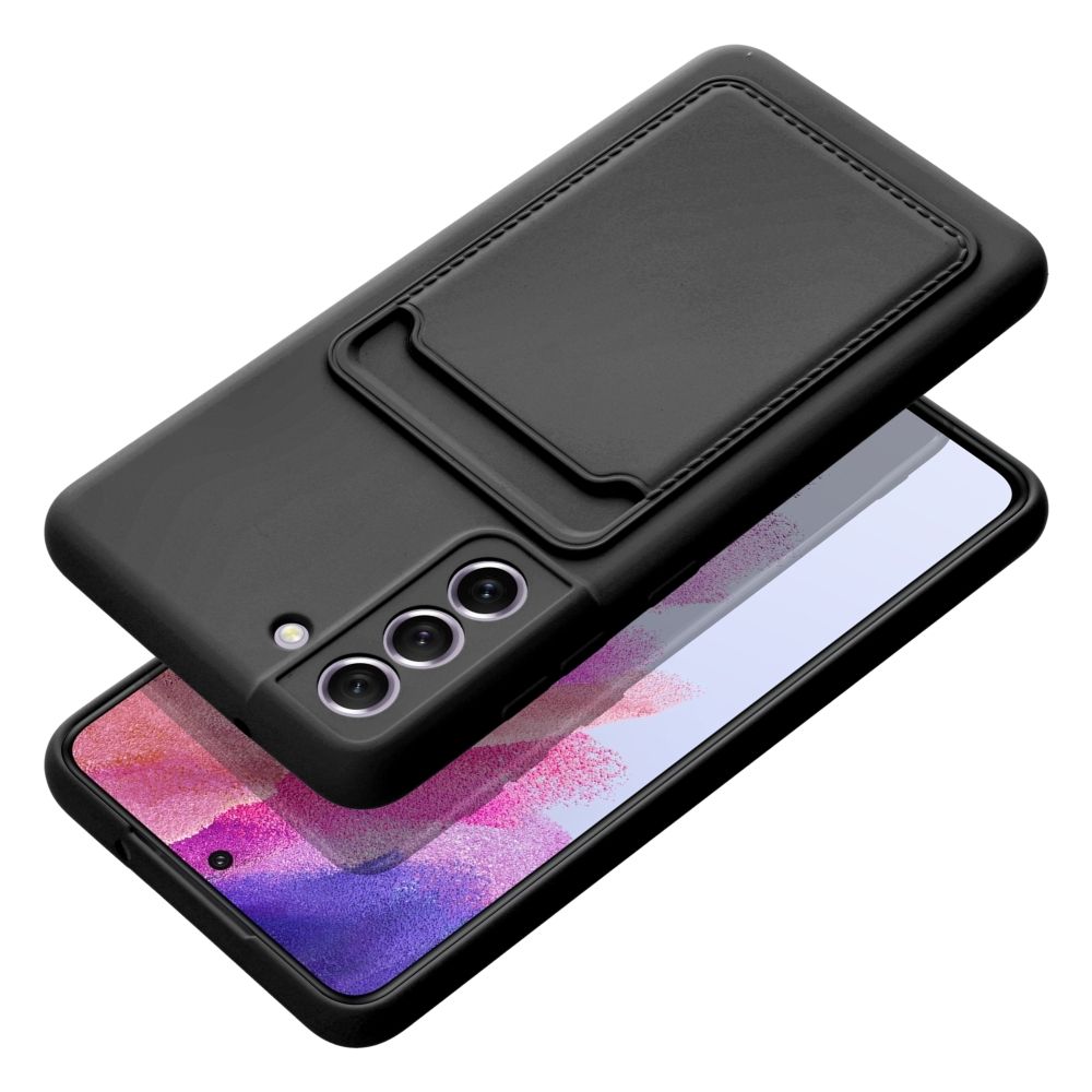 Forcell - Galaxy S21 FE Skal Forcell Korthållare Mjukplast - Svart